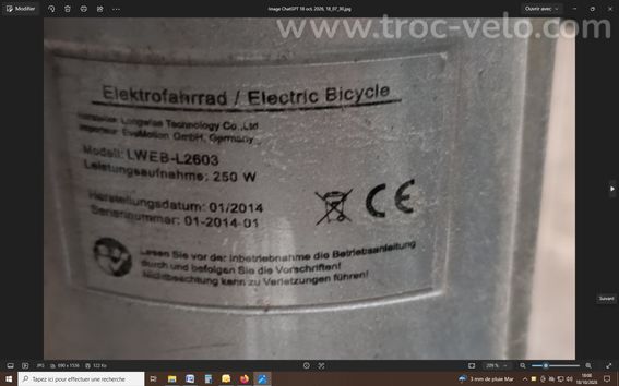 Velo electrique TBE Batterie neuve - 3