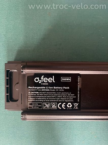 Batterie O2Feel 360Wh iPowerFit NEUVE + chargeur - 5