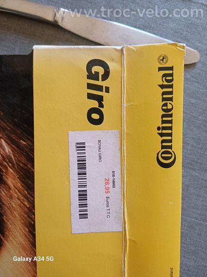 BOYAU CONTINENTAL GIRO ROUTE 22 MM NEUF - 3