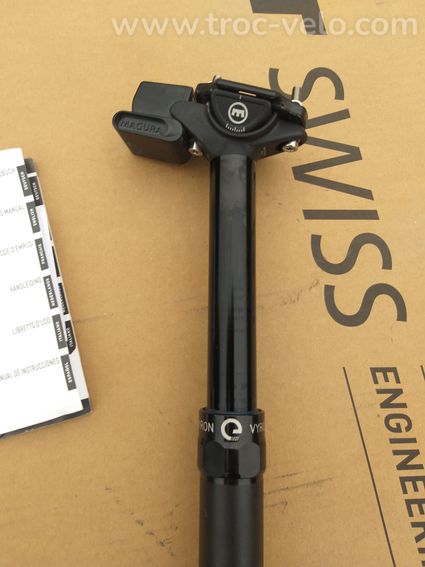TIGE DE SELLE TELESCOPIQUE MAGURA VYRON 2021 30.9  31.6 410x125 - 2