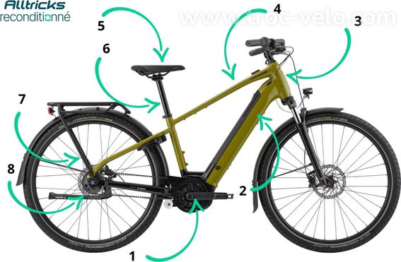 Velo De Ville Electrique Cannondale Mavaro Neo 4 Shimano Nexus 5v Courroie 500 Wh 29   Vert T M   165 185 Cm   Produit Reconditionne - 3