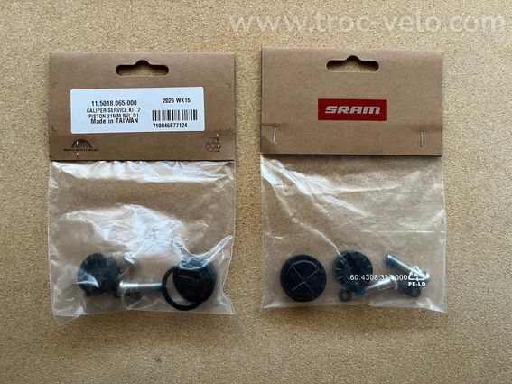 [NEUF] Kit piston 21mm vis joint étrier frein disque SRAM Rival Force Red AXS Road D1 - 2