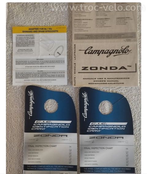 Roues Campagnolo ZONDA - 3