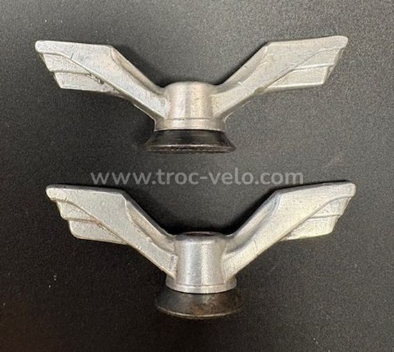 CLB ECROU ALU VISSE PAPILLON POUR VELO ANCIEN 8mm BICYCLE