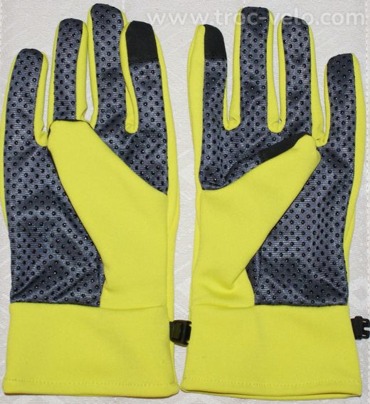 Gants longs vélo homme - taille M - marque "GYMERTUR" - jaune fluo - neufs - 2