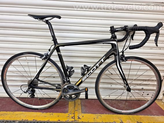 Vélo de route Scott CR1 SL tout carbone d'occasion avec groupe Shimano Dura Ace - Modèle premium - 7