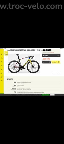 Look 795 carbone light protoam Dur ace di2 - 15