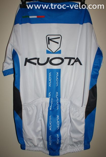 maillot vélo été pour homme - manches courtes - team KUOTA - Bleu et blanc - taille xxl - 2