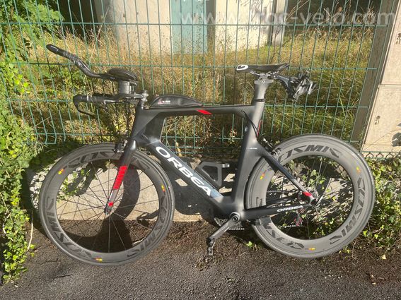Vélo Triathlon / CLM Orbea Ordu Carbone - Taille L - Ultegra Di2 -  roue Mavic Cosmic 60/88 - 2