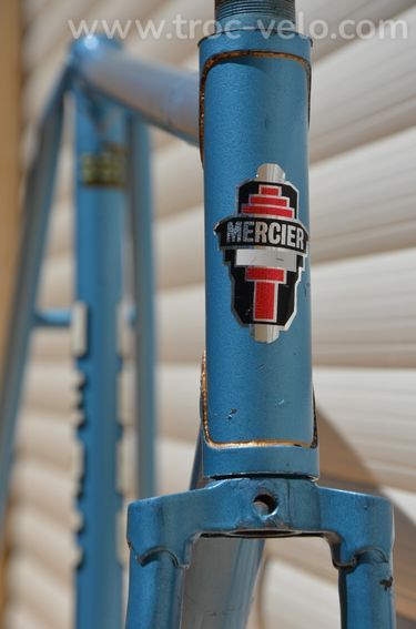 Cadre et fourche de vélo de course vintage Mercier – Tubes Reynolds 531 - 3