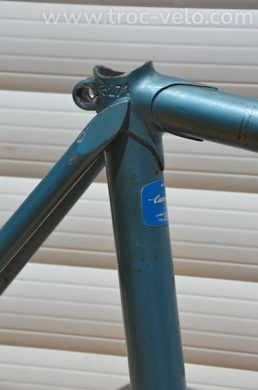 Cadre et fourche de vélo de course vintage Payan en tubes acier Oria - 7