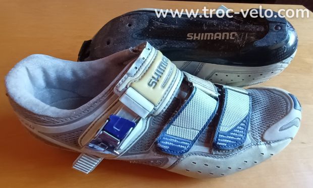 Chaussures route shimano modèle large pointure 44,5 longueur 28,2 - 1