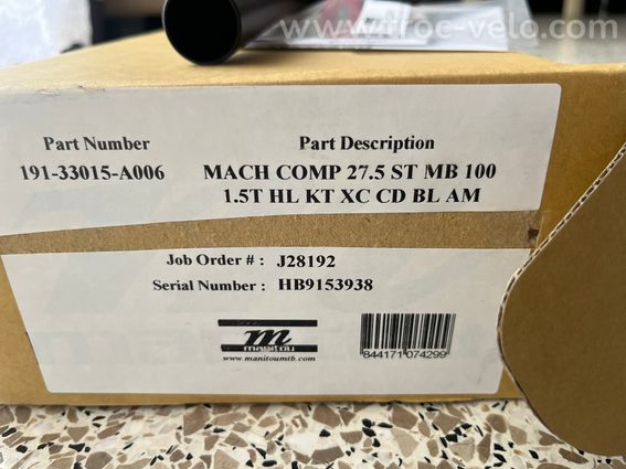 Fourche Manitou machete comp 27,5 no boost 100mm - 8