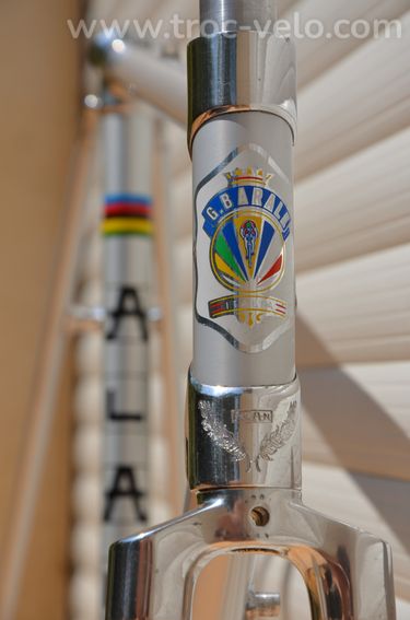 Cadre et fourche de vélo de course vintage Alan Corsa – Tubes en aluminium - 3