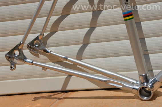 Cadre et fourche de vélo de course vintage Alan Corsa – Tubes en aluminium - 8