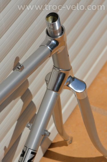 Cadre et fourche de vélo de course vintage Alan Corsa – Tubes en aluminium - 10