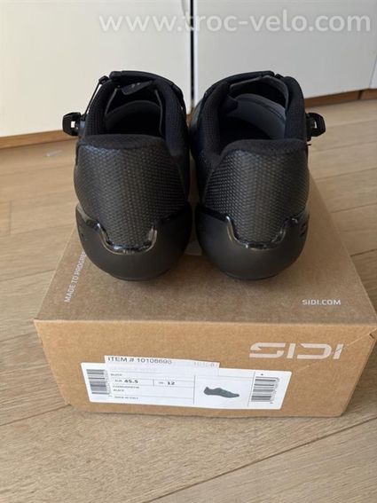 Chaussures vélo route SIDI GENIUS 10 (WYVE) - Taille 45,5 - Noir - État neuf - 4