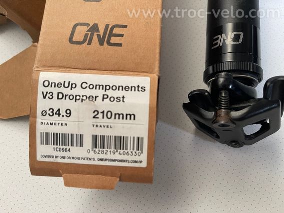 Tige de selle télescopique Oneup 34,9 210mm - 3