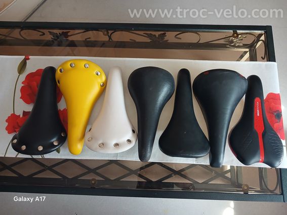 6 selles de vélo, en lot ou à l'unité.
