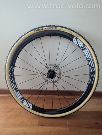 Roues carbone tubulaires 1200g NEUVES cyclocross DUKE Baccara TCX-Machine 36  - 2