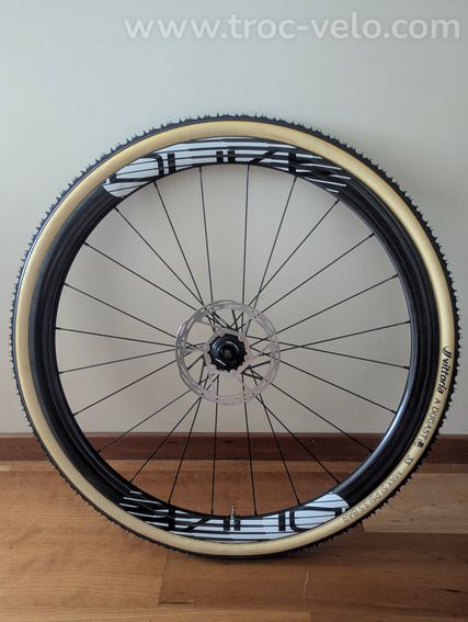 Roues carbone tubulaires 1200g NEUVES cyclocross DUKE Baccara TCX-Machine 36  - 3