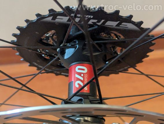 Roues carbone tubulaires 1200g NEUVES cyclocross DUKE Baccara TCX-Machine 36  - 8