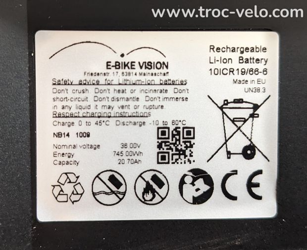 Batterie compatible Bosch Power Pack 745Wh - 2