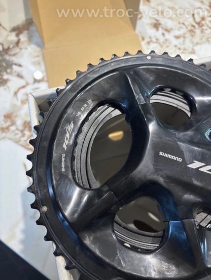 Pédalier neuf Shimano 105 2x12s 50/34T 172,5mm - 3