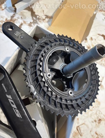 Pédalier neuf Shimano 105 2x12s 50/34T 172,5mm - 4