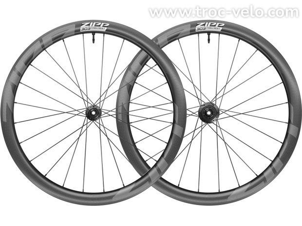 ZIPP 303 Firecrest Disc roues carbone 40mm disque pneu tubeless 700c Shimano route et gravel 2022 - 2