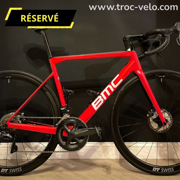 🔥réservé🔥BMC Teammachine SLR 01 Ultegra Di2 disc DT Swiss carbon 54🔥 superbe occasion - 1