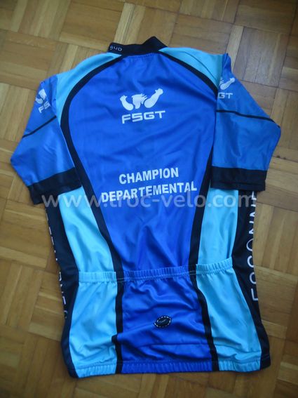 Maillot MC champion departemental TM (2 bleus) - 2