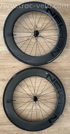 Paire de roues carbone NEWMEN Advanced SL R.80 Streem – 80 mm – Disque - 2