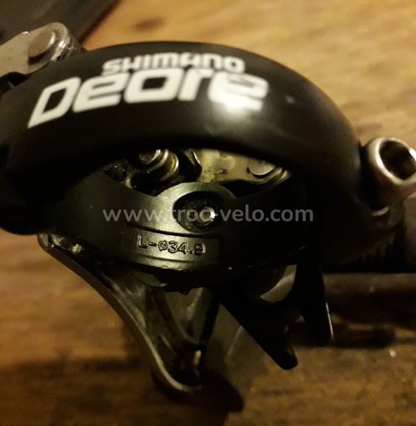 Dérailleur Shimano Deore triple 8/9 vitesses a collier de 34.9mm en Tbè - 2