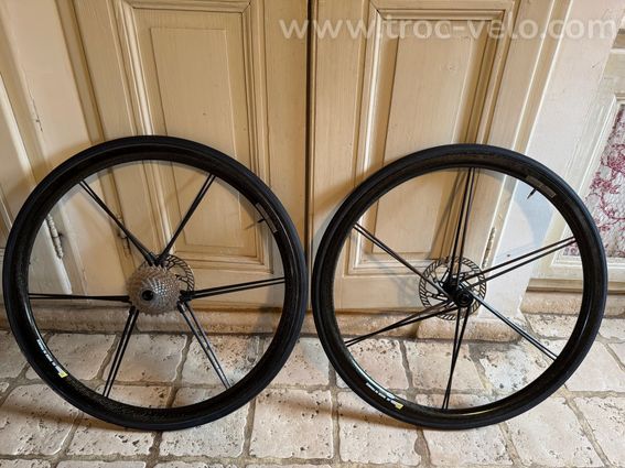 PAIRE DE ROUES CARBONE MCC-DX 32 CORIMA A BOYAUX - 2