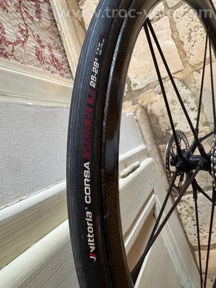 PAIRE DE ROUES CARBONE MCC-DX 32 CORIMA A BOYAUX - 3