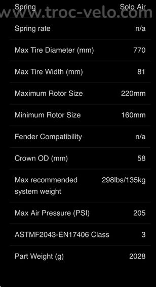 Fourche Rockshox Judy Gold RL 29'' 100 mm Commande Oneloc Boost 15x110 mm Pivot 155 mm - Neuve - 11