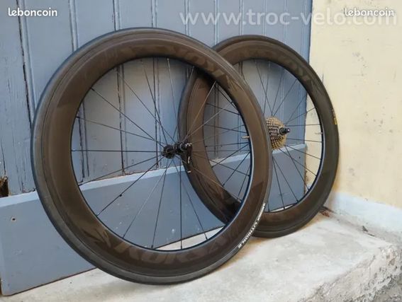 Roues carbone Korsa Super prestige pneus, vélo route course carbone - 2