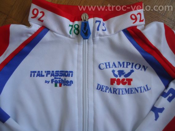 Maillot ML champion departement TM 78/92 - 2