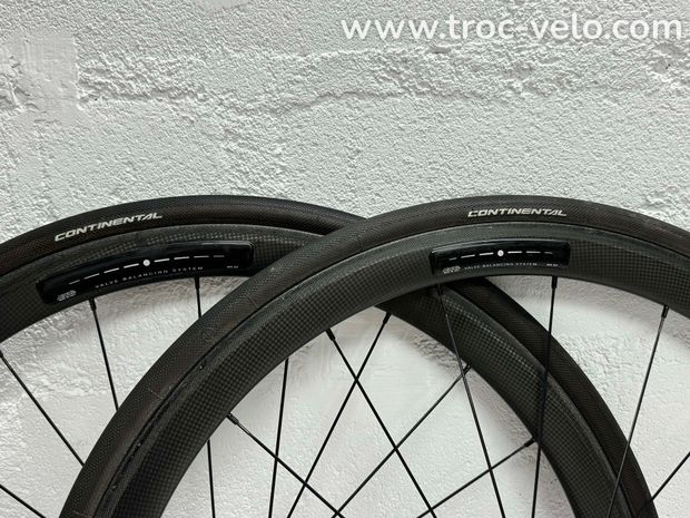 Paire de roues Asterion Schwarz 38 Tubular - 1204g - Boyaux neufs - 7