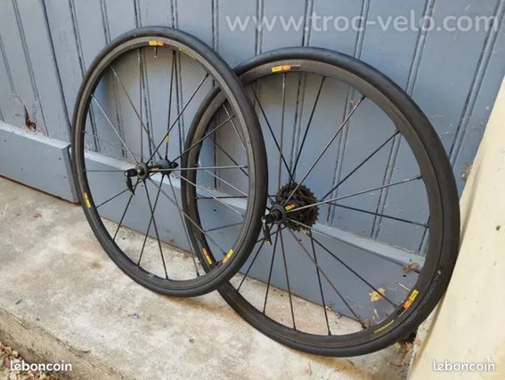 Roues Mavic R sys slr carbone aluminium, vélo route course carbone  - 2