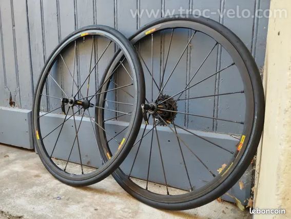 Roues Mavic R sys slr carbone aluminium, vélo route course carbone  - 3