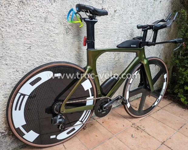 Vélo de triathlon complet taille M 54 + groupe SRAM Axs 12v avec roues disc - 2