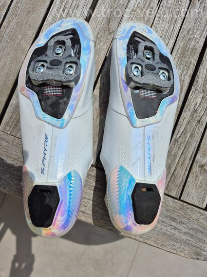 Chaussures Route Shimano RC9 blanche pointure 45 - 2