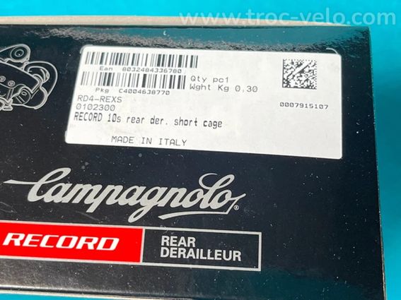 Commande de Vistesse Vélo Campagnolo Carbone Record Rear Derailleur Titane 10s - 3