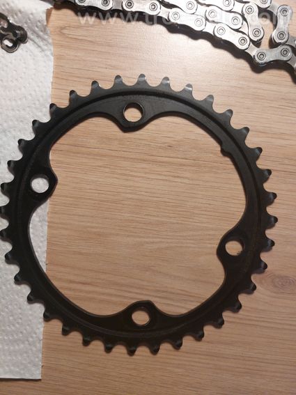 Lot Plateaux Shimano Ultegra 12v (46/36) + Chaîne Shimano 12v – Proche du neuf (< 500 km) - 7