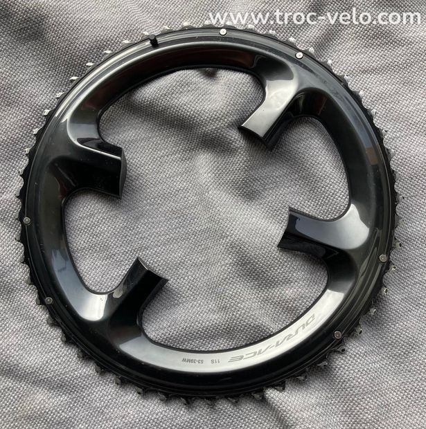 Plateaux Shimano Dura-Ace Model 9100 de 53 - 11 vitesses  - 2