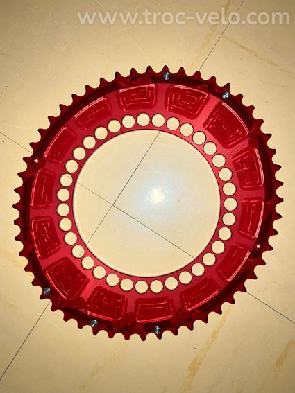 Plateau ovale aéro 52 dents Rotor Qrings BCD130 - 3