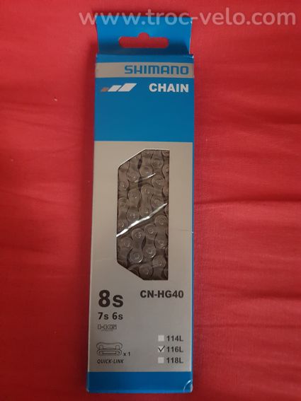 Chaine Shimano 6,7,8 vitesses