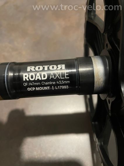 Pédalier 165mm Rotor Aldhu Carbon - 3